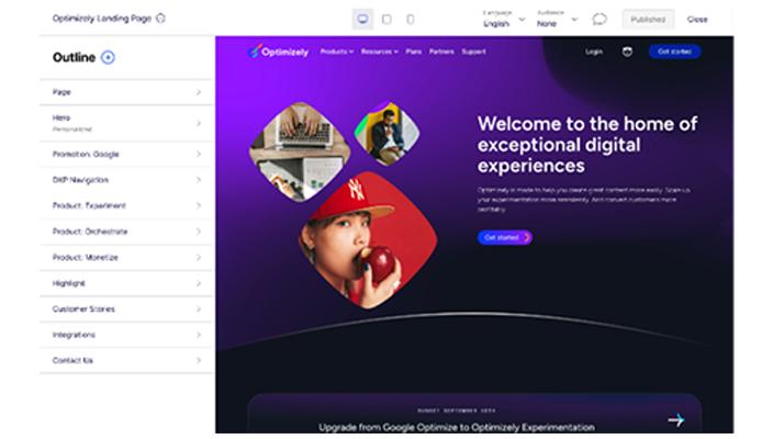 Skärmdump av Visual Builder