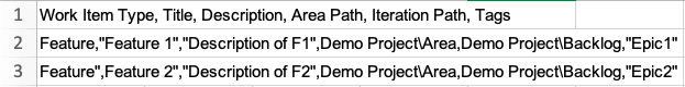 Features csv-fil
